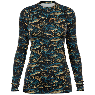 Chokefish™ Long Sleeve Rashguard Marine Woman's Shirt-003